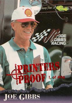 1996 Classic - Printer's Proof #40 Joe Gibbs Front