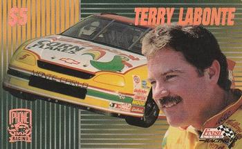 1996 Finish Line Phone Pak - $5 #NNO Terry Labonte Front