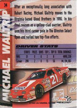 1996 Finish Line - Silver #34 Michael Waltrip Back