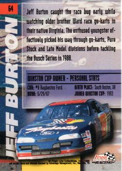 1996 Finish Line - Silver #64 Jeff Burton Back