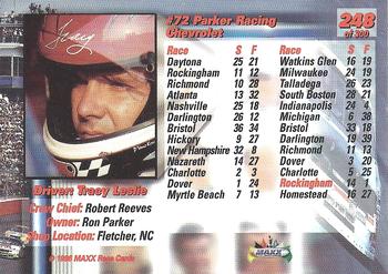 1996 Maxx Premier Series #248 #72 Chevrolet Back