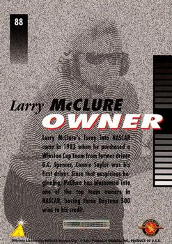 1996 Pinnacle Pole Position #88 Larry McClure Back