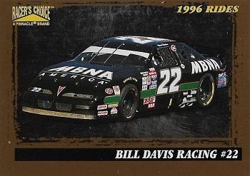 1996 Pinnacle Racer's Choice - Speedway Collection Artist's Proof #35 Ward Burton's Car Front