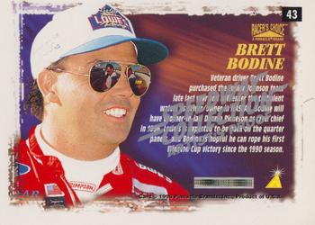 1996 Pinnacle Racer's Choice - Speedway Collection Artist's Proof #43 Brett Bodine's Car Back