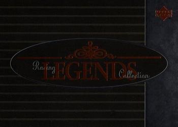 1996 Upper Deck - Racing Legends Collection #NNO Upper Deck Header / Checklist Front