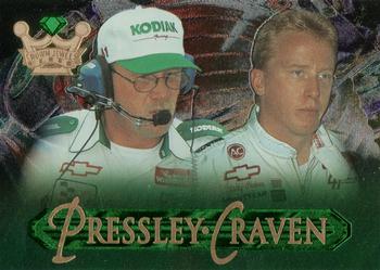 1996 Wheels Crown Jewels Elite - Emerald #49 Charlie Pressley / Ricky Craven Front