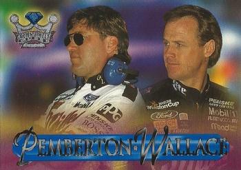 1996 Wheels Crown Jewels Elite - Topaz (Retail, Blue) #54 Robin Pemberton/Rusty Wallace Front