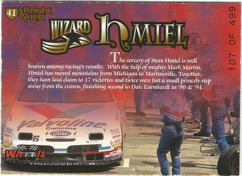1996 Wheels Knight Quest Armor - White Knights #41 Steve Hmiel Back