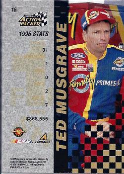 1997 Action Packed - First Impressions #16 Ted Musgrave Back