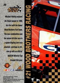 1997 Action Packed - First Impressions #36 Michael Waltrip's Car Back