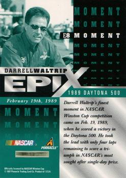 1997 Pinnacle Certified - Epix Emerald #E8 Darrell Waltrip Back