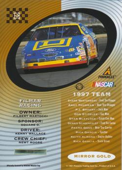 1997 Pinnacle Certified - Mirror Gold #68 Kenny Wallace's Car Back