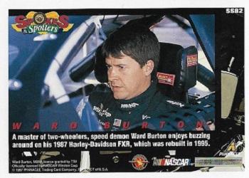 1997 Pinnacle Racer's Choice - Showcase Series #SS82 Ward Burton Back