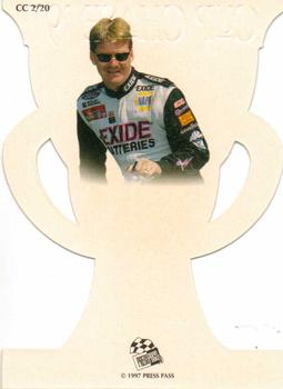 1997 Press Pass - Cup Chase Gold Die Cuts #CC 2 Jeff Burton Back