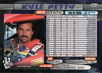 1997 Press Pass - Lasers #23 Kyle Petty Back