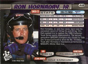 1997 Press Pass - Lasers #48 Ron Hornaday Back