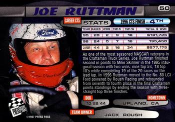 1997 Press Pass - Lasers #50 Joe Ruttman Back