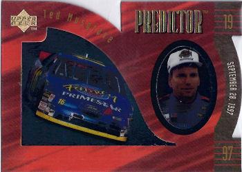 1997 Upper Deck Road to the Cup - Predictor Plus Cels Die Cuts Exchange #PR19 Ted Musgrave Front