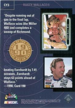 1998 Maxx 10th Anniversary - Card of the Year #CY3 Rusty Wallace Back