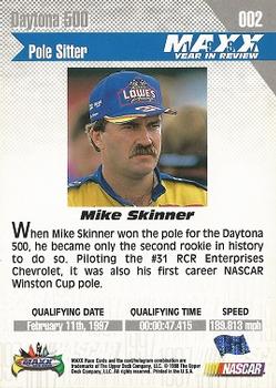 1998 Maxx 1997 Year In Review #002 Mike Skinner Back