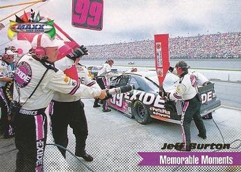 1998 Maxx 1997 Year In Review #105 Jeff Burton Front