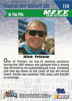 1998 Maxx 1997 Year In Review #114 Dick Trickle Back