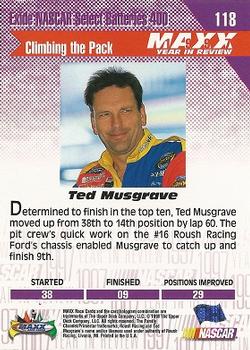 1998 Maxx 1997 Year In Review #118 Ted Musgrave Back