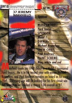 1998 Maxx - Swappin' Paint #SW18 Jeremy Mayfield / Rusty Wallace Back