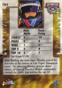 1998 Maxx - Teamwork #TW4 Mark Martin and crew Back