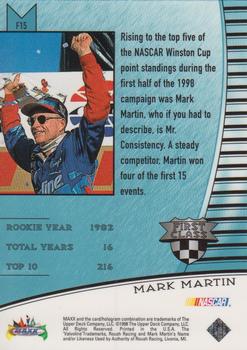 1998 Maxximum - First Class #F15 Mark Martin Back