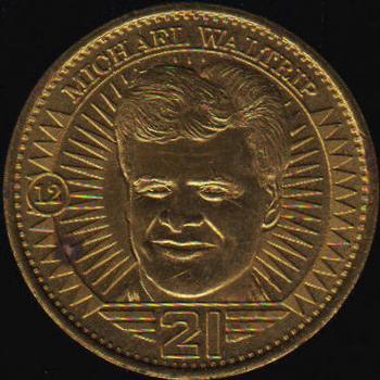 1998 Pinnacle Mint Collection - Coins: Brass Artist Proof #12 Michael Waltrip Front