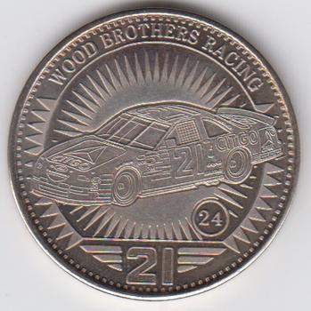 1998 Pinnacle Mint Collection - Coins: Nickel Silver #24 Michael Waltrip's Car Front