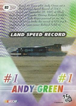 1998 Press Pass - Oil Slicks #93 Andy Green Back