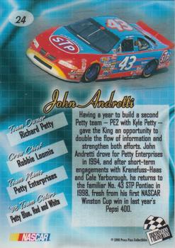 1998 Press Pass Premium - Reflectors #24 John Andretti's Car Back