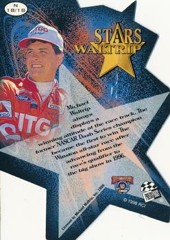 1998 Press Pass Stealth - Stars Die Cuts #N 18 Michael Waltrip Back