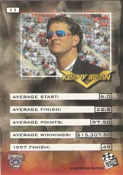 1998 Press Pass VIP - Explosive #11 Kenny Irwin Back