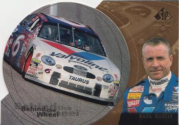 1998 SP Authentic - Behind the Wheel Die Cuts #BW3 Mark Martin Front