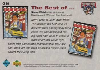 1998 Upper Deck Road to the Cup - Cover Story #CS10 Dale Earnhardt Back