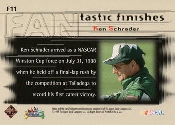 1999 Maxx - FANtastic Finishes #F11 Ken Schrader's Car Back