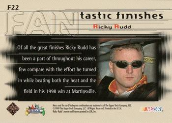 1999 Maxx - FANtastic Finishes #F22 Ricky Rudd's Car Back