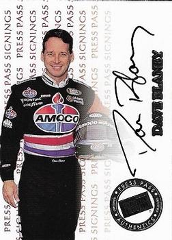 1999 Press Pass - Signings #NNO Dave Blaney Front