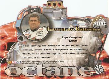 1999 Press Pass Stealth - Octane SLX Die Cuts #O 30 Bobby Labonte's Car Back