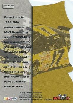 1999 Wheels - Runnin' N Gunnin' Foils #RG 23 Matt Kenseth Back