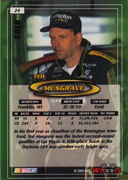 1999 Wheels - Solos #24 Ted Musgrave Back