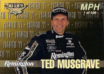 1999 Wheels High Gear - MPH #60 Ted Musgrave Front