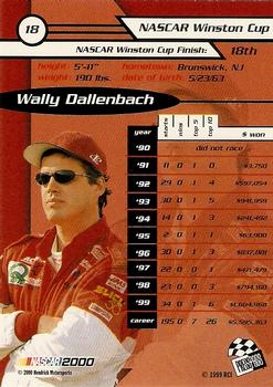 2000 Press Pass - Millennium #18 Wally Dallenbach Back