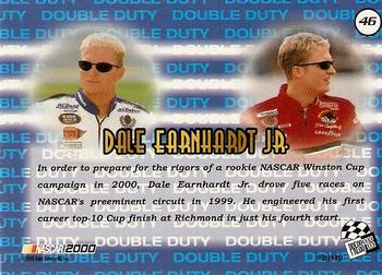 2000 Press Pass - Millennium #46 Dale Earnhardt Jr. Back