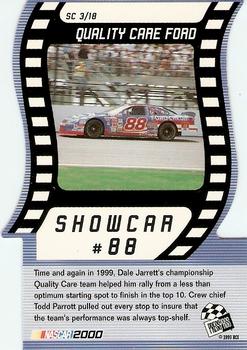 2000 Press Pass - Showcar Die Cuts #SC 3 Dale Jarrett's Car Back