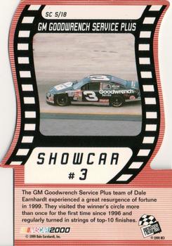 2000 Press Pass - Showcar Die Cuts #SC 5 Dale Earnhardt's Car Back
