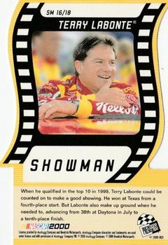 2000 Press Pass - Showman Die Cuts #SM 16 Terry Labonte Back
